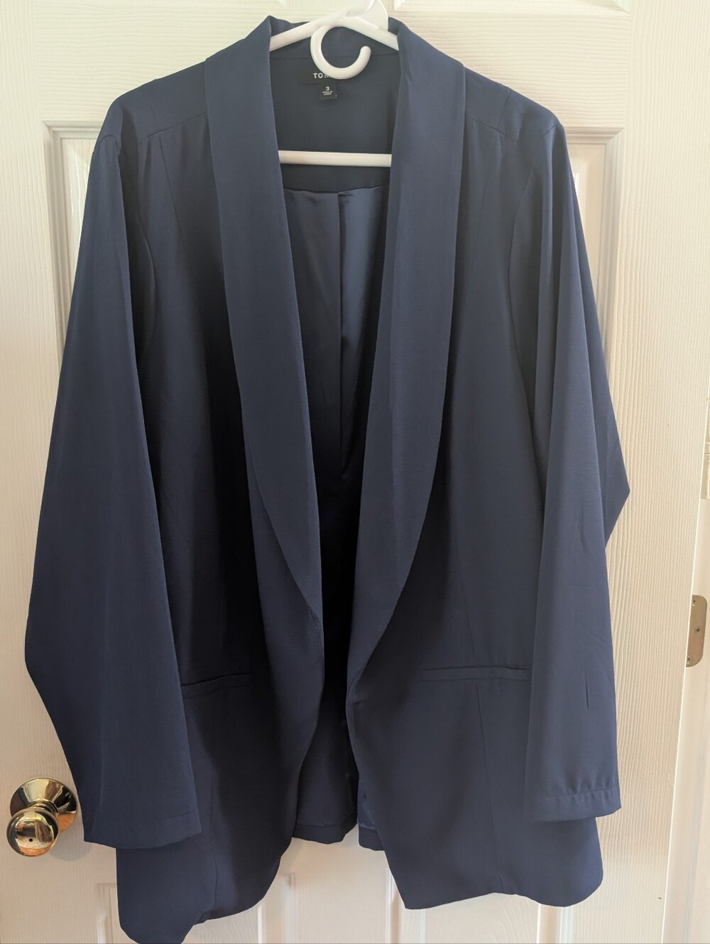 torrid Navy Lightweight Open-Front Top